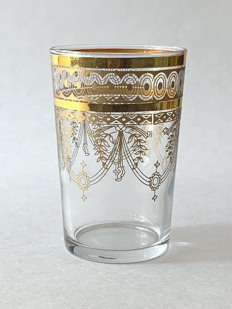 Moroccan Tea Glasses Gold